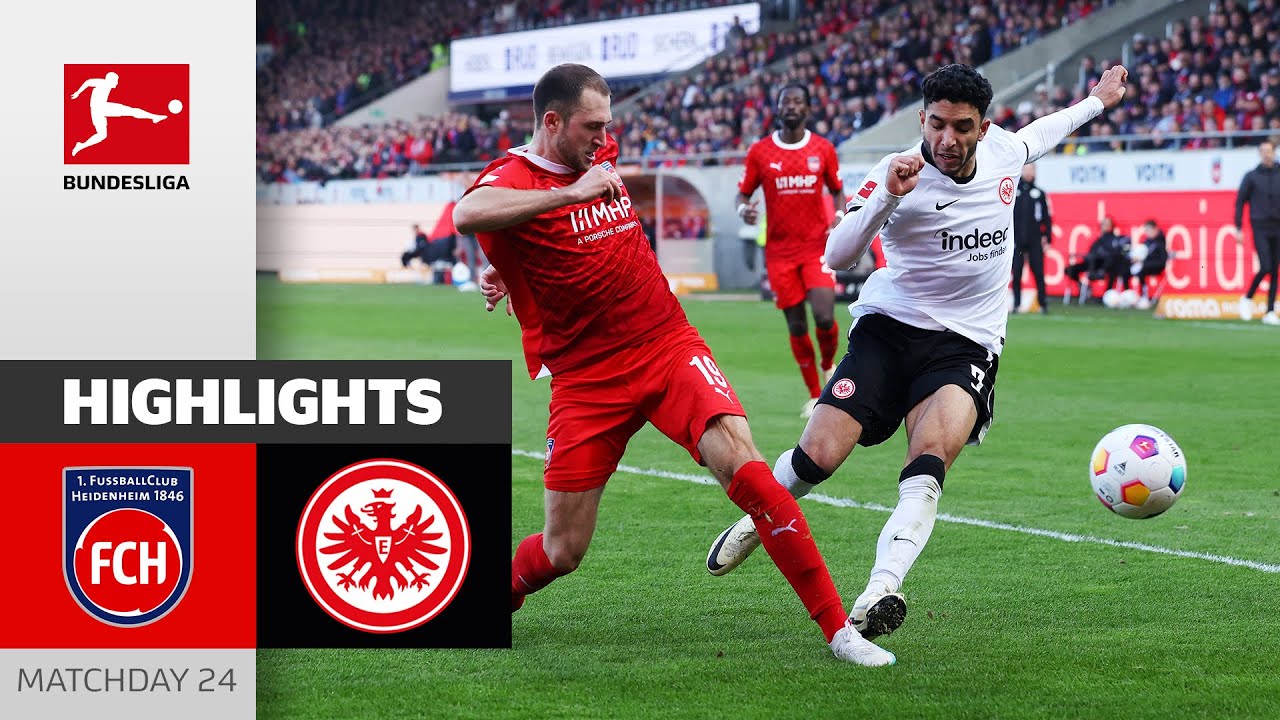 Frankfurt Benefit From Curious Goal | Heidenheim - Eintracht Frankfurt | Highlights MD 24 Buli 23/24