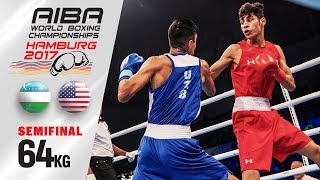 Semifinal (64kg) ROJAS Freudis (USA) vs KHOLDAROV Ikboljon (Uzbekistan)