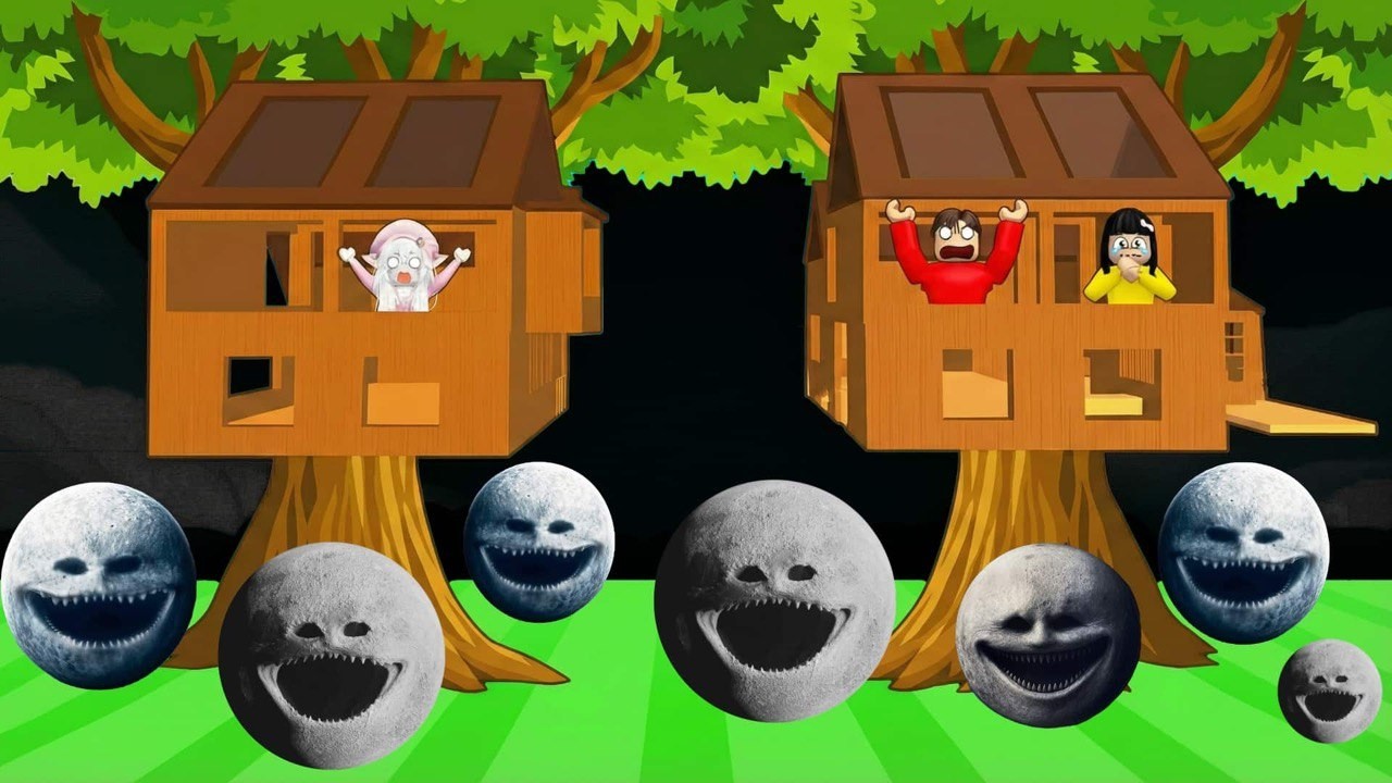 Yuta Mio Buat Rumah Pohon Paling Aman Dari Moon Wake Up | ROBLOX