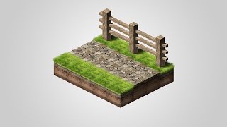 [Photoshop] Isometric Stone Way Tutorial