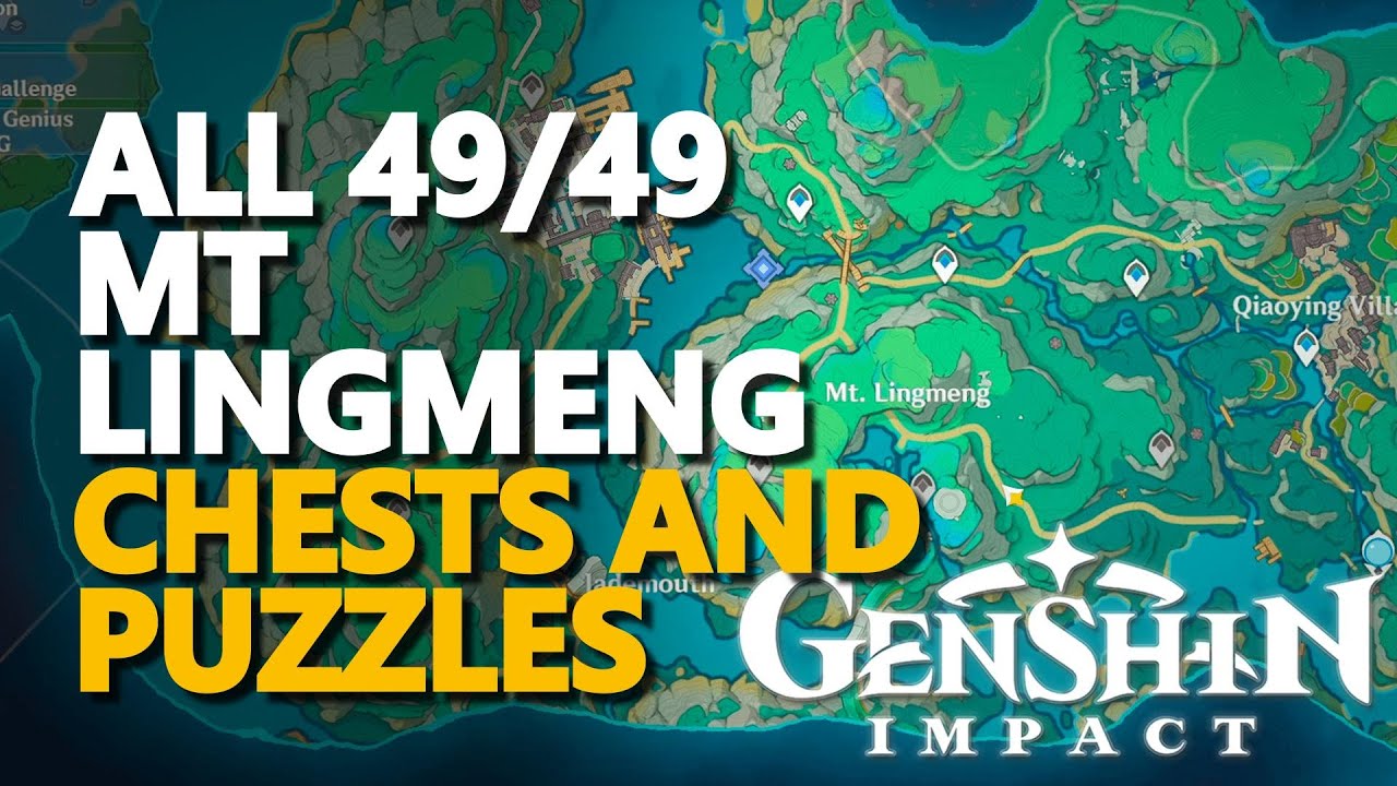 All Mt Lingmeng Chests and Puzzles Genshin Impact YouTube