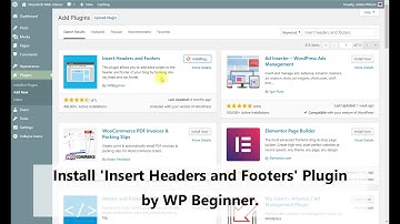 Add Google Analytics to your WordPress Website using Insert Headers and Footers Plugin - Feb 2018