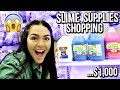 SHOPPING FOR SLIME SUPPLIES AT MEIJER! 😱😱 ($1,000 on slime)