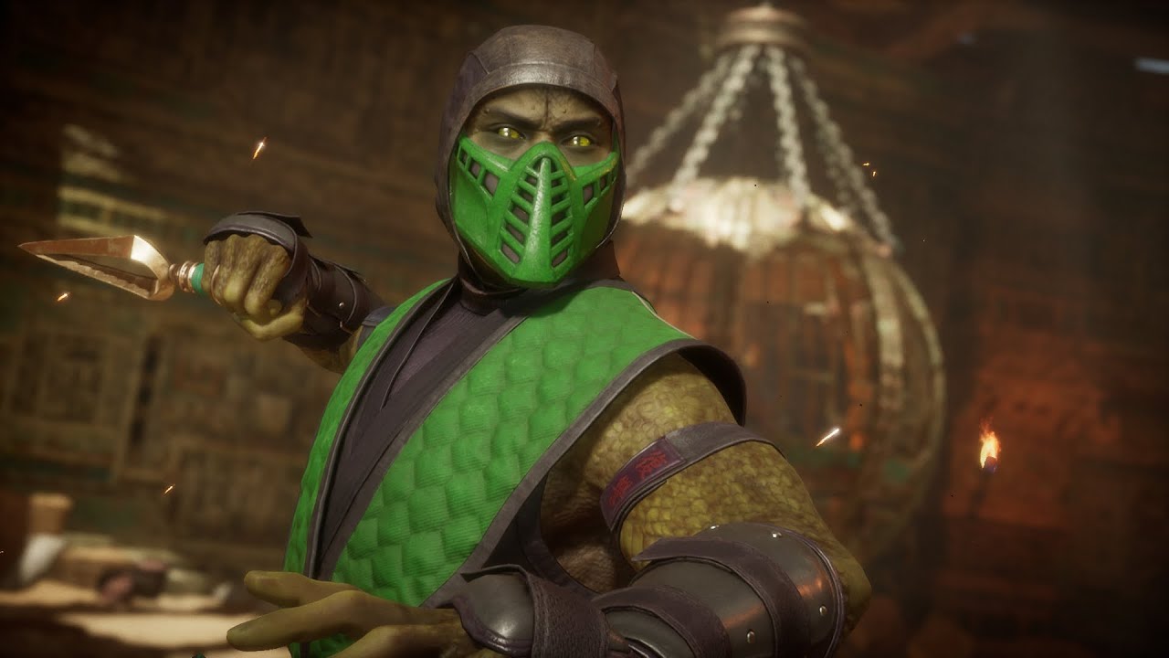 Мортал комбат зеленая. Reptile MK 11. Рептилия Mortal Kombat 11. Рептилия мортал комбат. РЕПТАЙЛ мортал комбат 11.