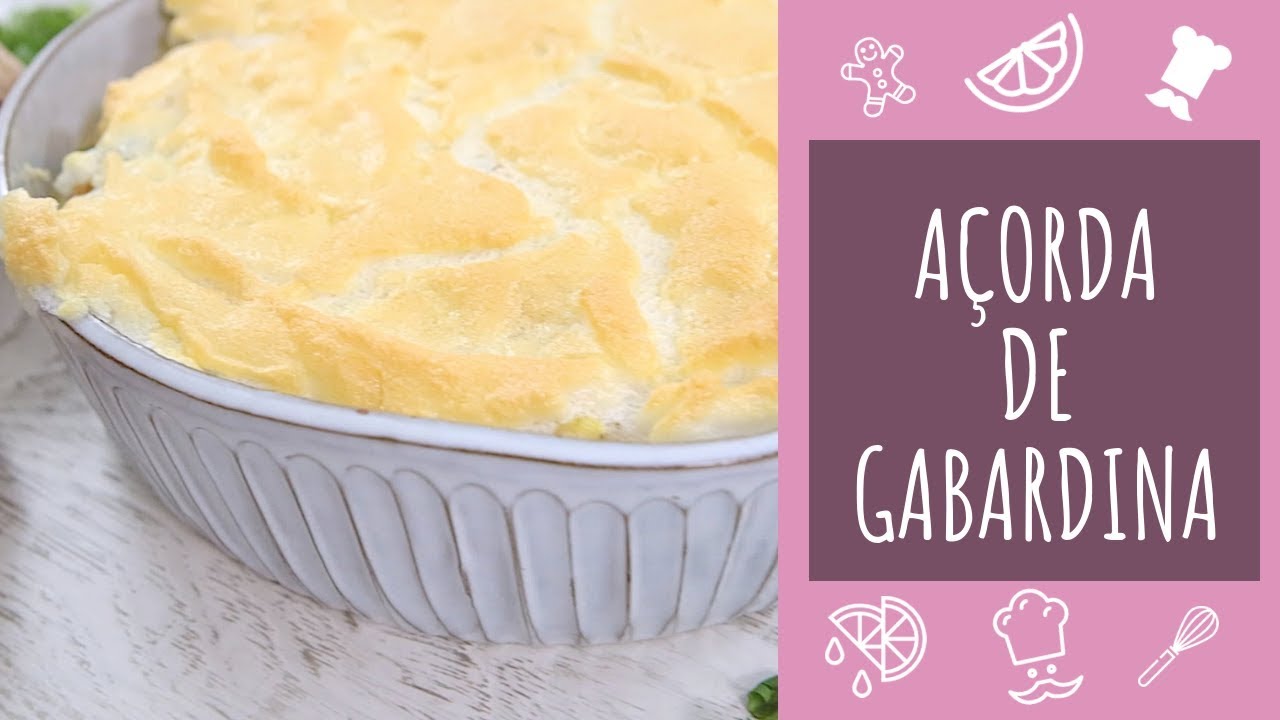 Açorda de Gabardina (com bacalhau)