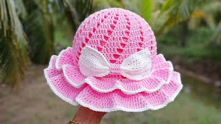 Nhã Nhã handmade/ hướng dãn móc nón vành bèo 2 tầng