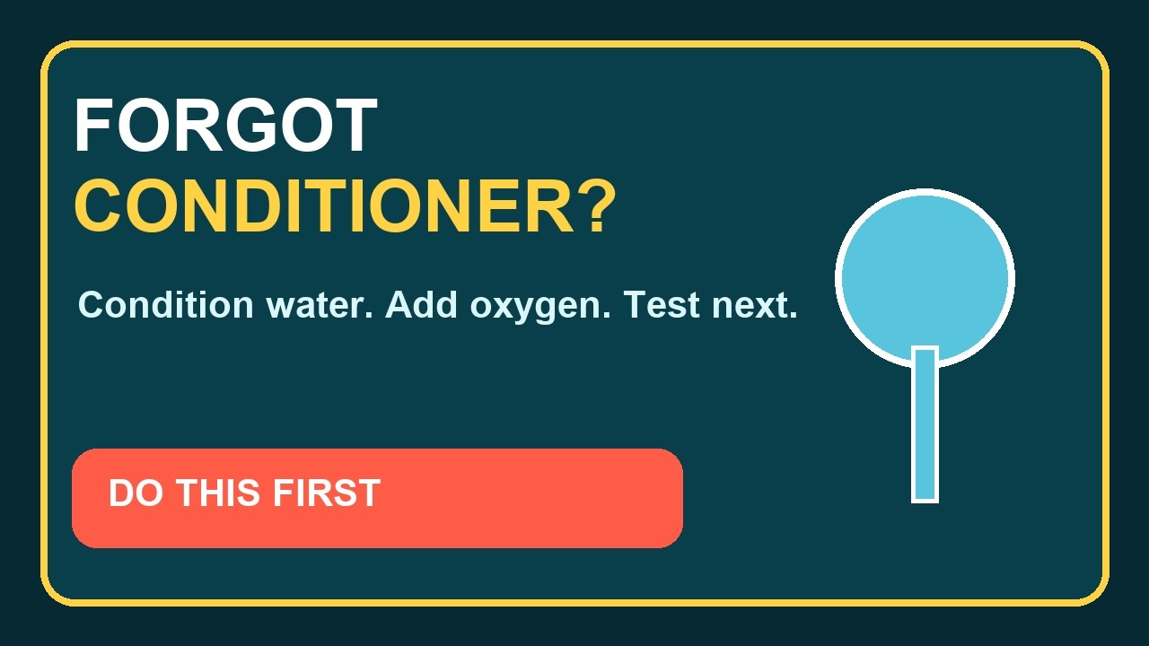 Forgot Dechlorinator? Do This Before Your Fish Get Worse