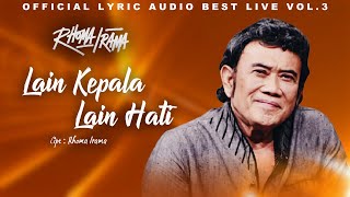 Rhoma Irama - Lain Kepala Lain Hati ( Audio Lyric Best live Vol.3)