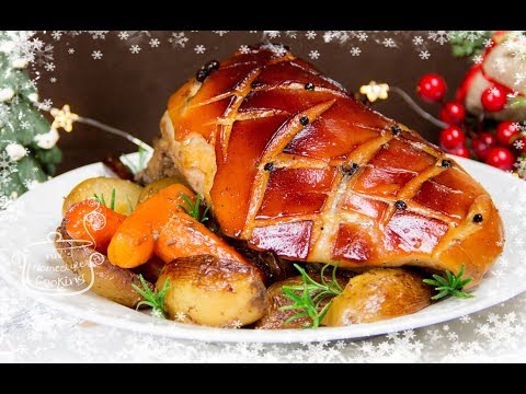 Βίντεο: Στο τραπέζι της Πρωτοχρονιάς: μαριναρισμένο θηλάζον χοιρινό, ψημένο στο φούρνο