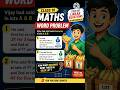 CLASS-10TH!🔥!MATHS!💫 !PAIR OF LINEAR EQUATION IN TWO VARIABLES! WORD PROBLEMS!-07 #shorts #viral