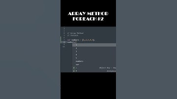 JAVASCRIPT ARRAY METHOD  -  FOREACH #2