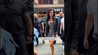 Gina Carano ARRIVES 😱 Press Conference Goes WILD! 🔥 #mma#shorts