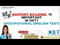 OET speaking | Important to build rapport with the patients in OET speaking |OET #oet #education