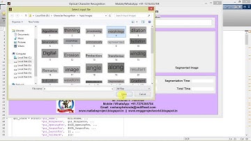 Matlab Code for Character Recognition OCR from Text Image Using Image Processing