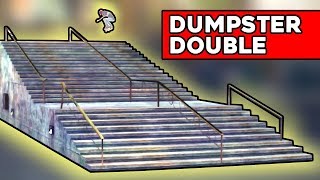 SKATE 2: Dumpster Double (18 Flat 9) & Ledge2Ledge Gap