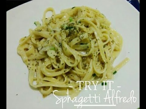 Cara simpel membuat Sphagetti Alfreddo