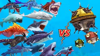 All Hungry Shark Evolution Vs Ulra Mine Hungry Shark Evolution - Cosmic Alan Hungry Shark