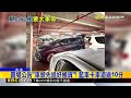 台中美式賣場停車爆口角！ 藍車擋車道搬貨不願移@newsebc