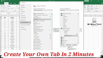 Create Your Own Tab in MS Excel || Tab Customization  || MS-Excel Basic Formula