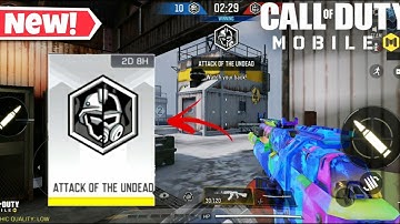 *NEW* ATTACK OF THE UNDEAD GAME MODE| Call Of Duty Mobile