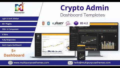 Bitcoin CryptoCurrency Admin Template with Dark RTL Theme