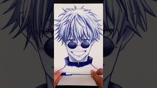 gojo drawing #shorts #drawing #trending