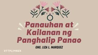 Panauhan ng Panghalip Panao