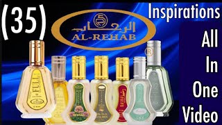 Al Rehab Perfume Inspirations | 35 Al Rehab Perfumes | My MiddleEastern Perfume Collection