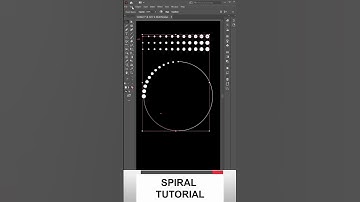 how to Create Modern Abstract Spiral Halftone Dots  #shorts
