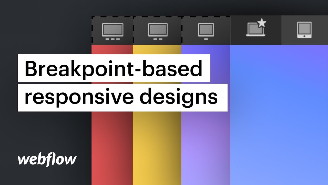 webflow คือ  New 2022  Breakpoint basics and responsive design in Webflow — web design tutorial