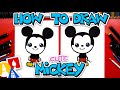 How To Draw Mickey Mouse Cute Cartoon