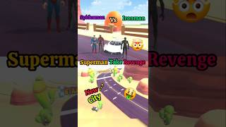 SUPER MAN KILLED BLACK SUPERMAN WITH TRAIN ACCIDENT 😭 #indianbikedriving3d #shorts #gta5