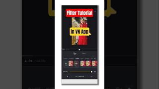 VN App Filter Tutorial #tutorial #vnapp #vnvideoeditor