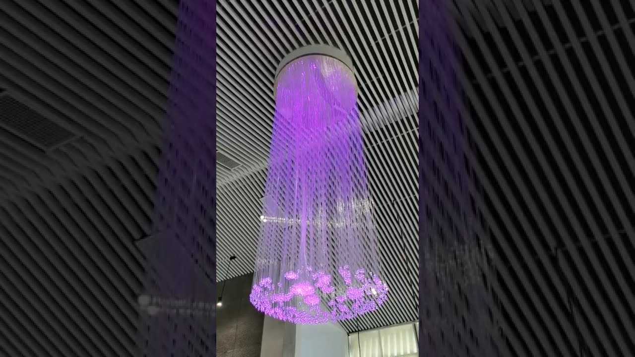 Onvalighting Fiber Optic Crystal chandelier lighting with RGB color