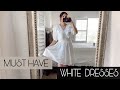 ZARA H&M ASOS WHITE DRESSES SPRING SUMMER HAUL 2020 *NEW IN*