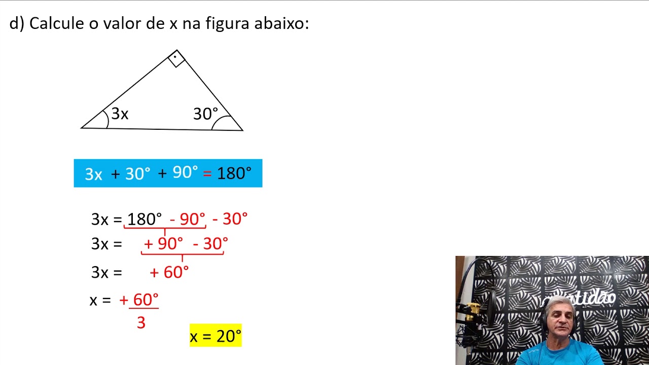 Soma Dos ângulos Internos De Um Triângulo Youtube