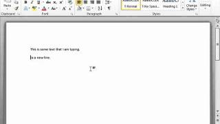 Word 2010 Tutorial Entering Text Microsoft Training Lesson 2.8
