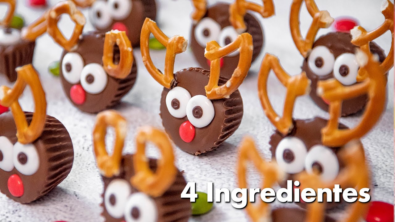 BOMBONES de CHOCOLATE con 4 Ingredientes 🍫 | POSTRES de NAVIDAD Sin Horno  🎅🏻🌟, image size:1280x720