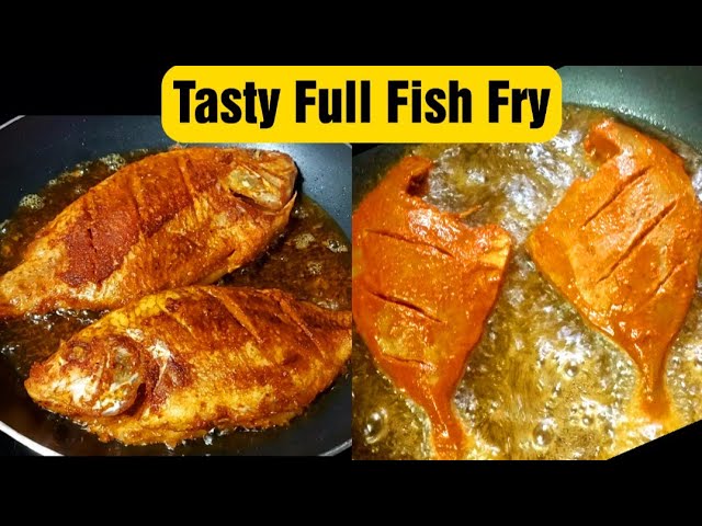 Full Fish Fry in Tamil - மீன் வறுவல் -  Sangara Fish Fry - Pomfret Fish Fry -  Tilapia Fish Fry | Food Tamil - Samayal & Vlogs