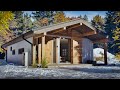 Shipping Container House - Winter Mornings