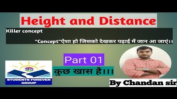 Height and Distance Fundamentals for SSC Mains 2020 | By Chandan Sir |