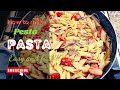 Pesto pasta recipe  fast  easy recipe  penne pasta with pesto sauce