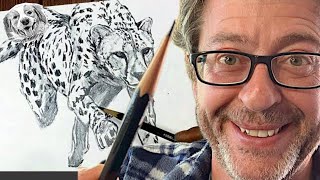 Learn How to Draw a Realistic Cheetah Quickly and Easily! You Can! @ArtOnlineTutorials