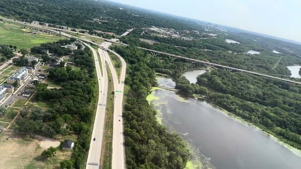 Takeoff Minneapolis (MSP) with beautiful views of St Paul and St Paul Downtown Airport