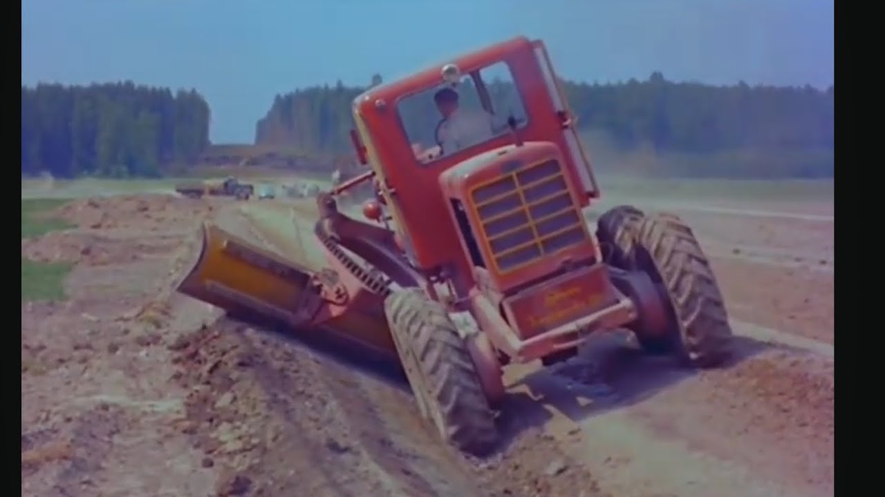 Moottoritien rakennus | tiehöylät | Lokomo - koneet  | Lokomo- Teräsmies | dokumentti 