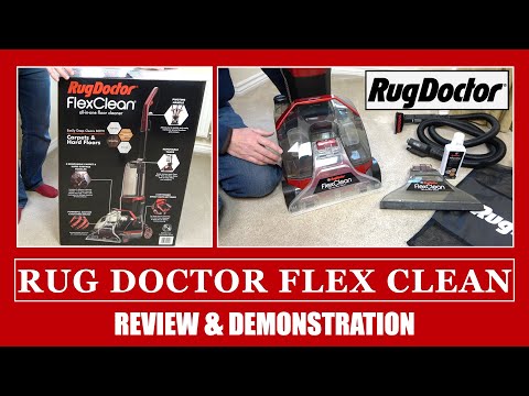 Rug Doctor FlexClean Carpet Floor Washer Unboxing Demonstration YouTube