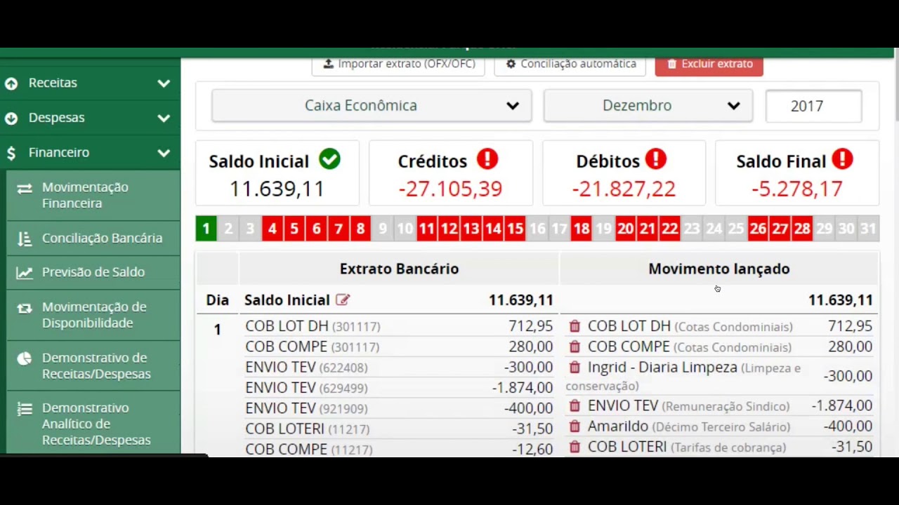 Conciliação Bancária - Condomob Financeiro - YouTube