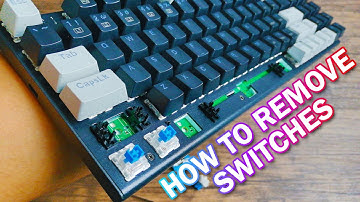 Quick and Easy Way to Remove Switches! (How to Remove Switches) | E-YOOSO Z-19 Mechanical Keyboard
