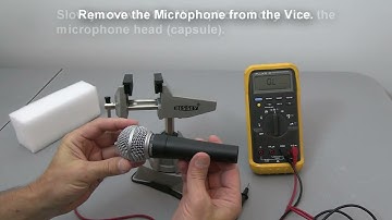 How to Test a Dynamic Microphone with a Multimeter - Basic Example
