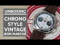 Unboxing geckota chronotimer  chronographe mcaquartz style annes 70